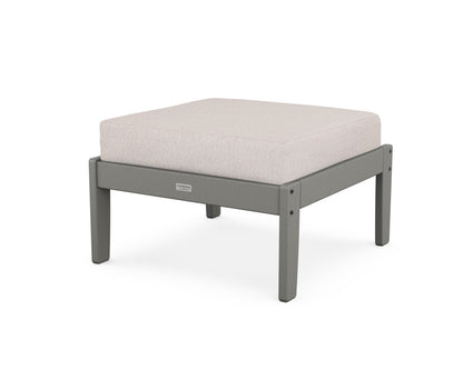 POLYWOOD Cottage Deep Seating Ottoman in Slate Grey