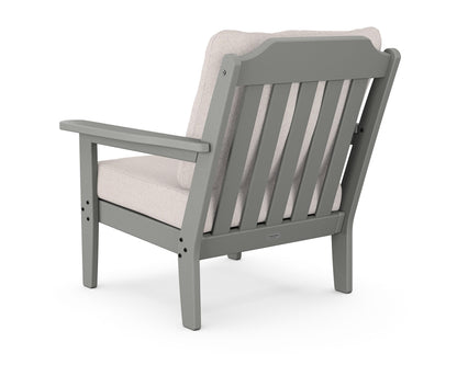 POLYWOOD Cottage Deep Seating Chair in Slate Grey