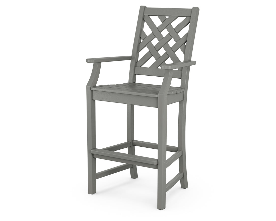 POLYWOOD Wovendale Bar Arm Chair