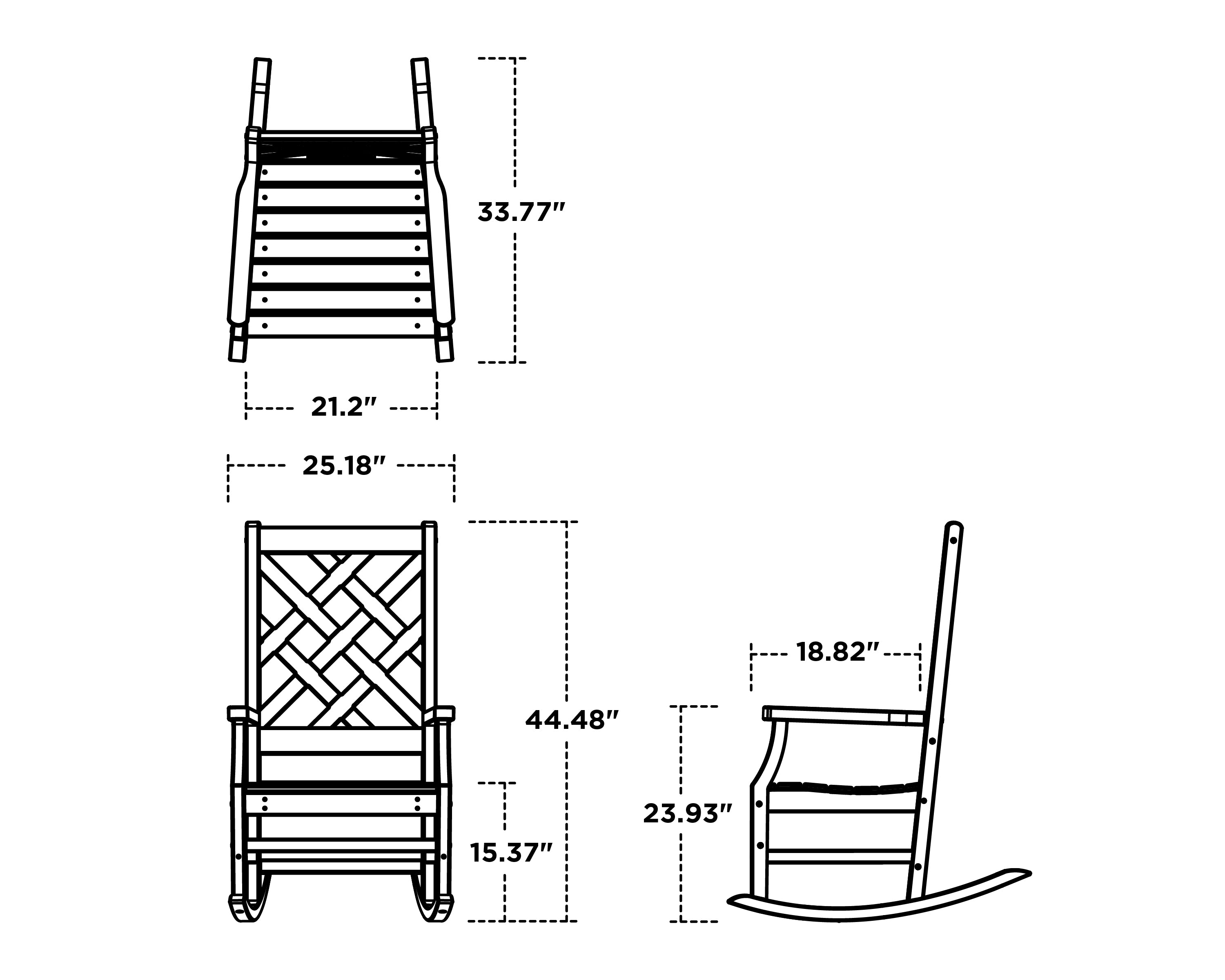 POLYWOOD Wovendale Rocking Chair