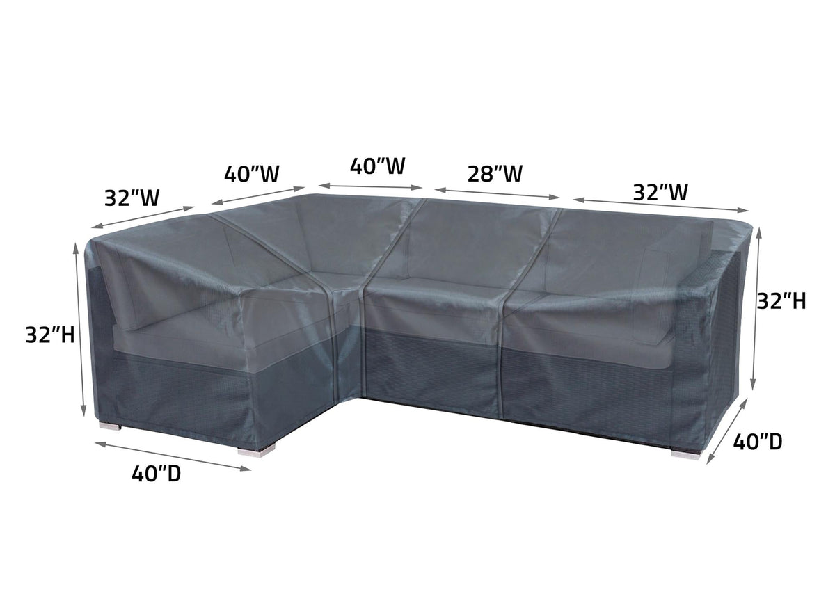 Modular sectional cover layout