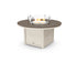 POLYWOOD Round 48" Fire Pit Table in Sand / Kona