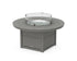 POLYWOOD Round 48" Fire Pit Table in Slate Grey / Slate Grey