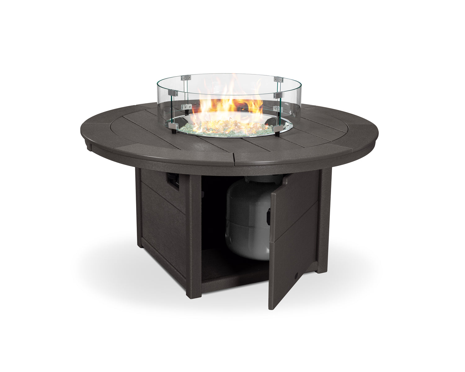 POLYWOOD Round 48" Fire Pit Table