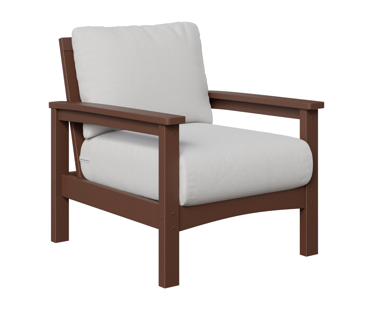 Berlin Gardens Camden Club Chair in Chocolate Brown