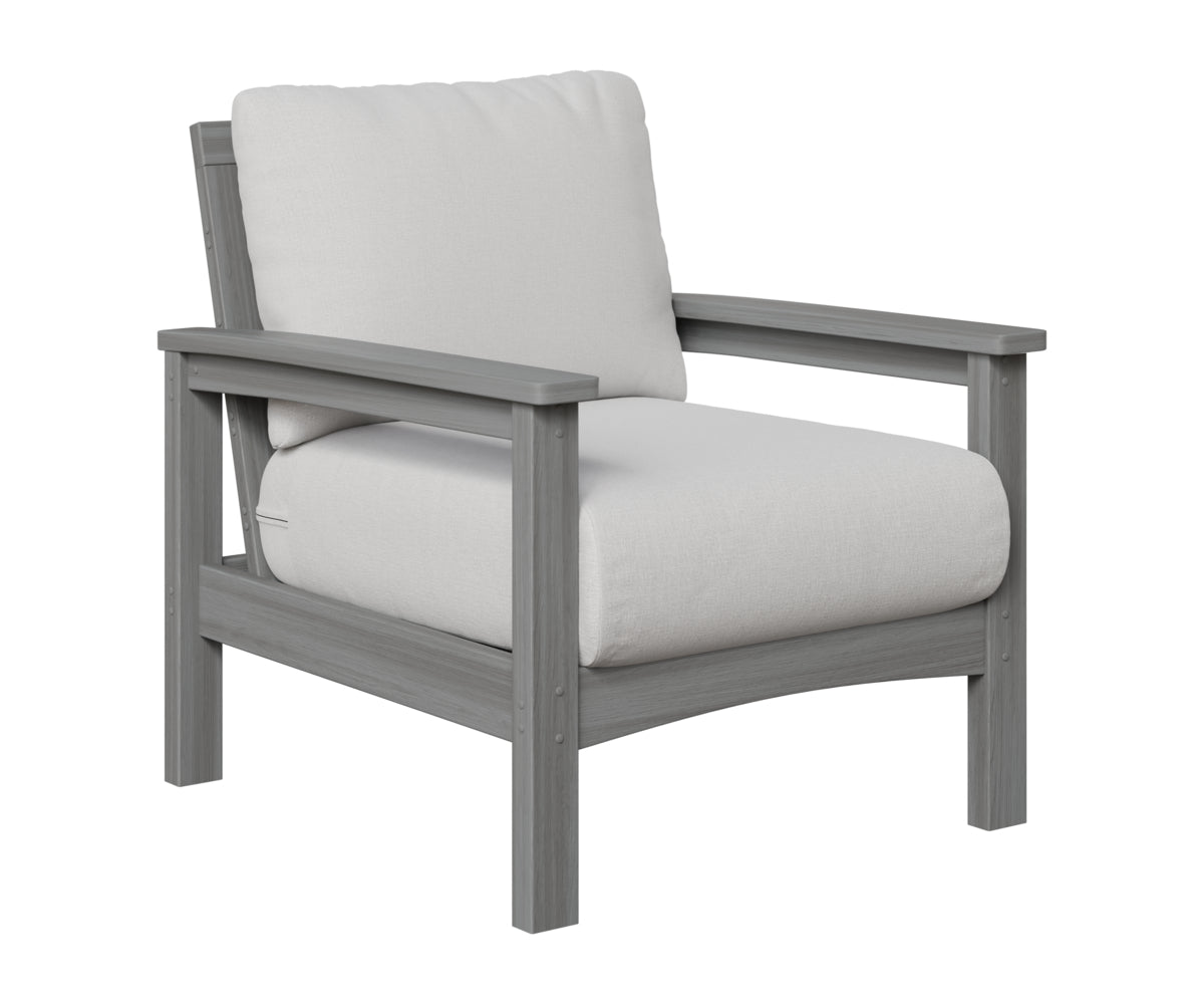 Berlin Gardens Camden Club Chair in Driftwood Gray