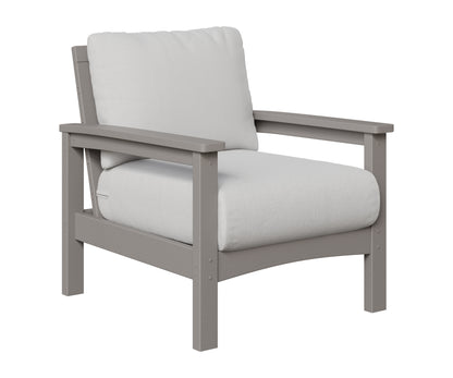 Berlin Gardens Camden Club Chair in Light Gray