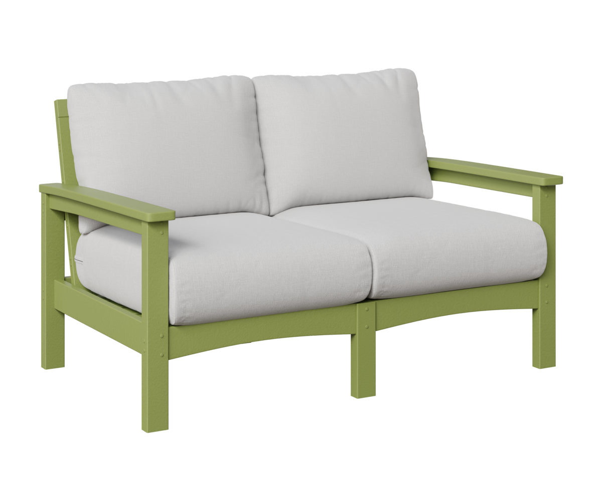 Berlin Gardens Camden Loveseat in Kiwi Green