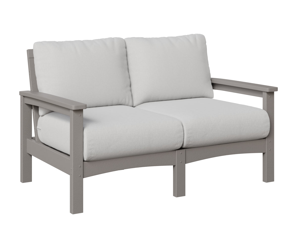 Berlin Gardens Camden Loveseat in Light Gray