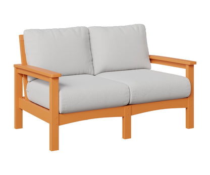 Berlin Gardens Camden Loveseat in Mango Orange