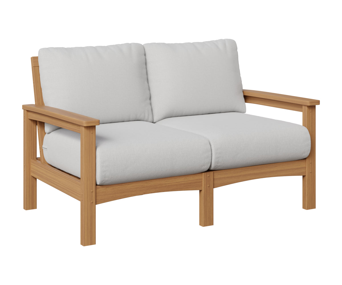 Berlin Gardens Camden Loveseat in Natural Teak