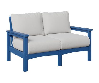 Berlin Gardens Camden Loveseat in Pacific Blue