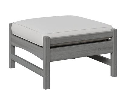 Berlin Gardens Camden Ottoman in Driftwood Gray