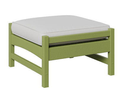 Berlin Gardens Camden Ottoman in Kiwi Green