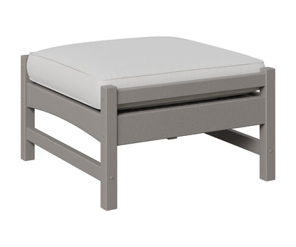 Berlin Gardens Camden Ottoman in Light Gray