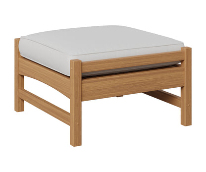 Berlin Gardens Camden Ottoman in Natural Teak