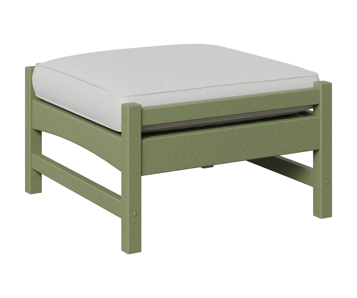 Berlin Gardens Camden Ottoman in Sage