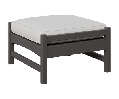 Berlin Gardens Camden Ottoman in Smoke Gray
