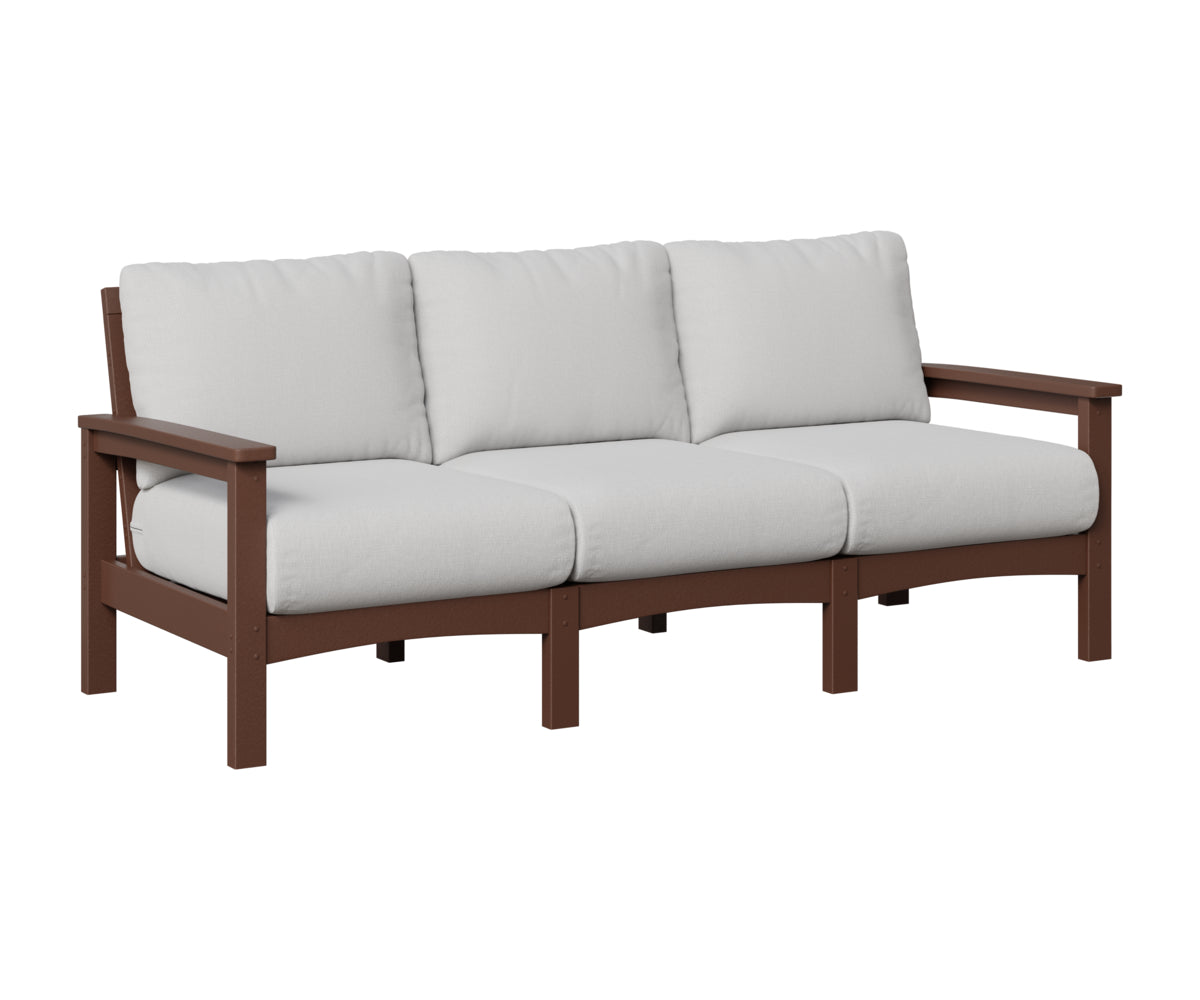 Berlin Gardens Camden Sofa in Chocolate Brown