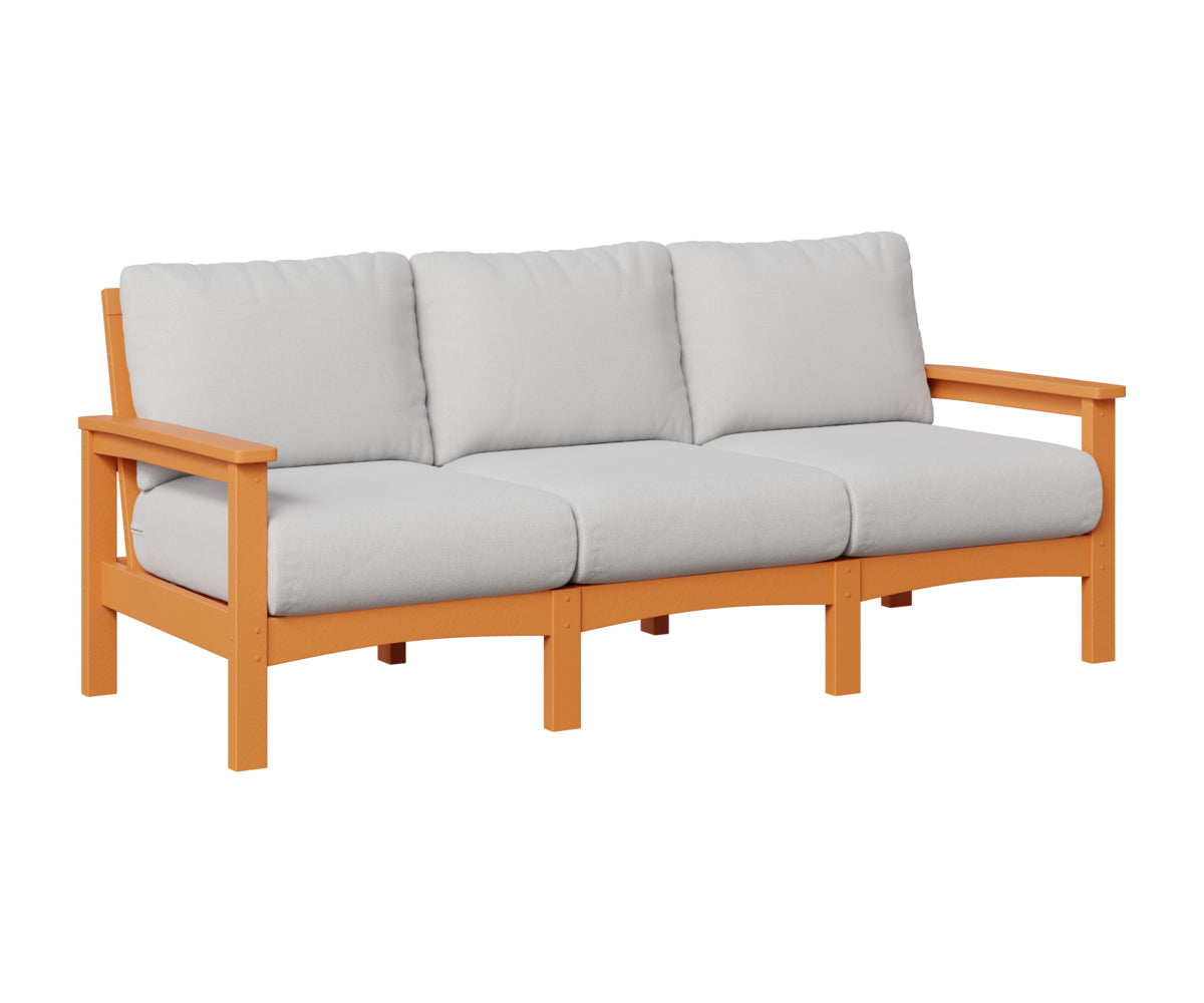 Berlin Gardens Camden Sofa in Mango Orange