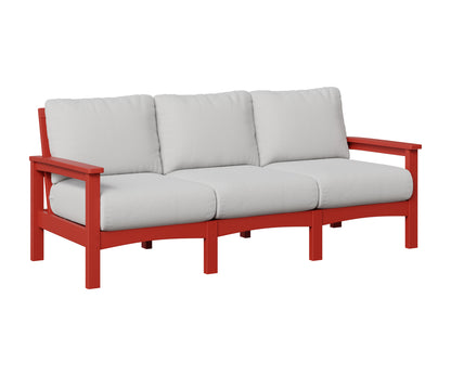 Berlin Gardens Camden Sofa in Scarlet Red