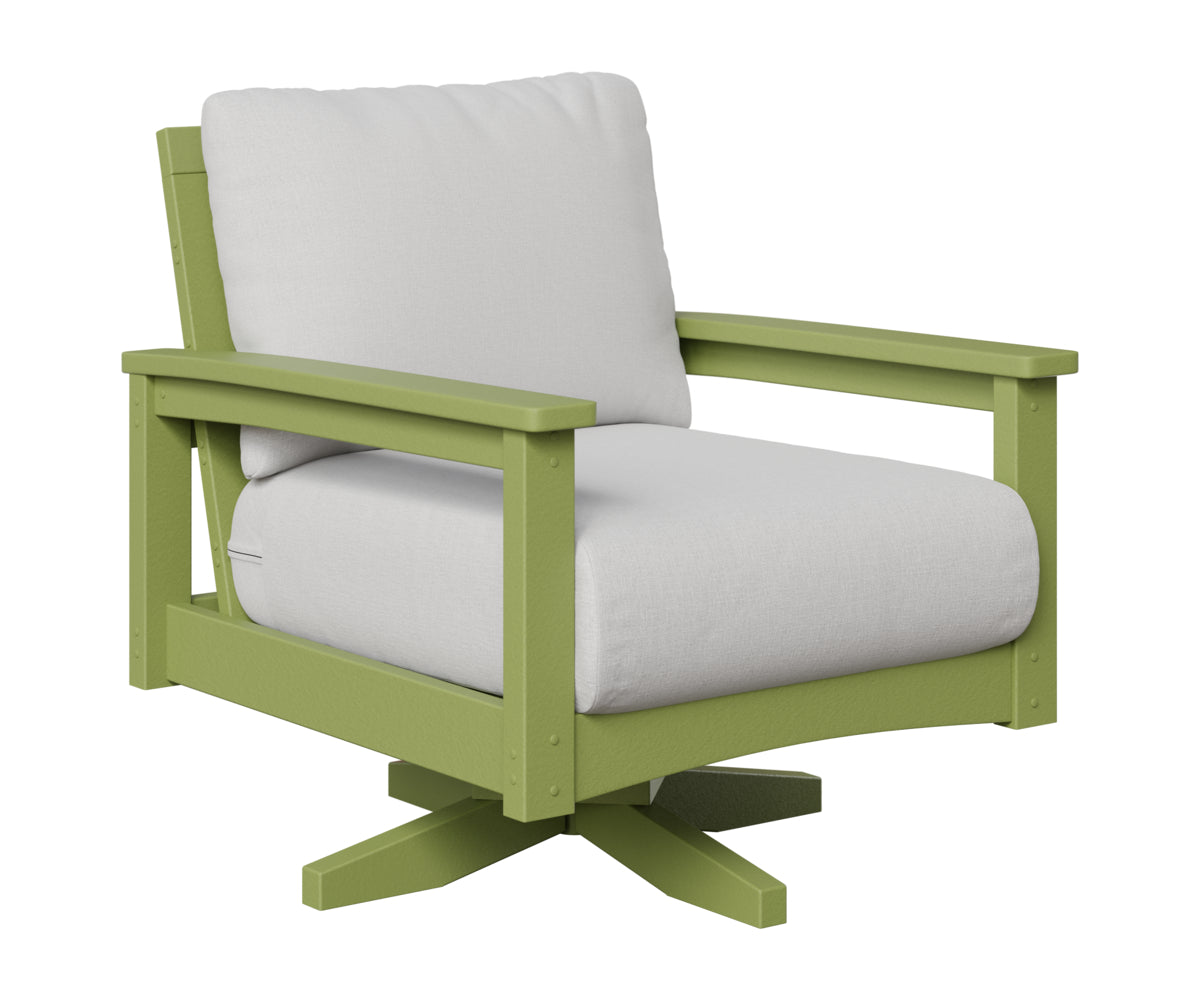 Berlin Gardens Camden Swivel Rocker in Kiwi Green