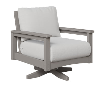 Berlin Gardens Camden Swivel Rocker in Light Gray