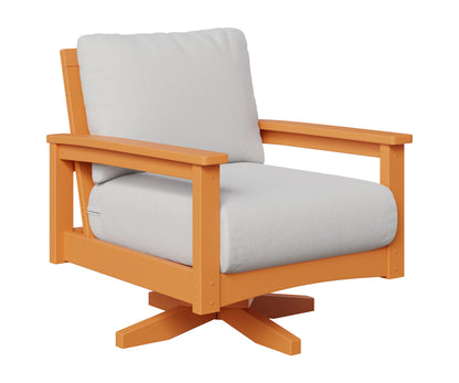 Berlin Gardens Camden Swivel Rocker in Mango Orange