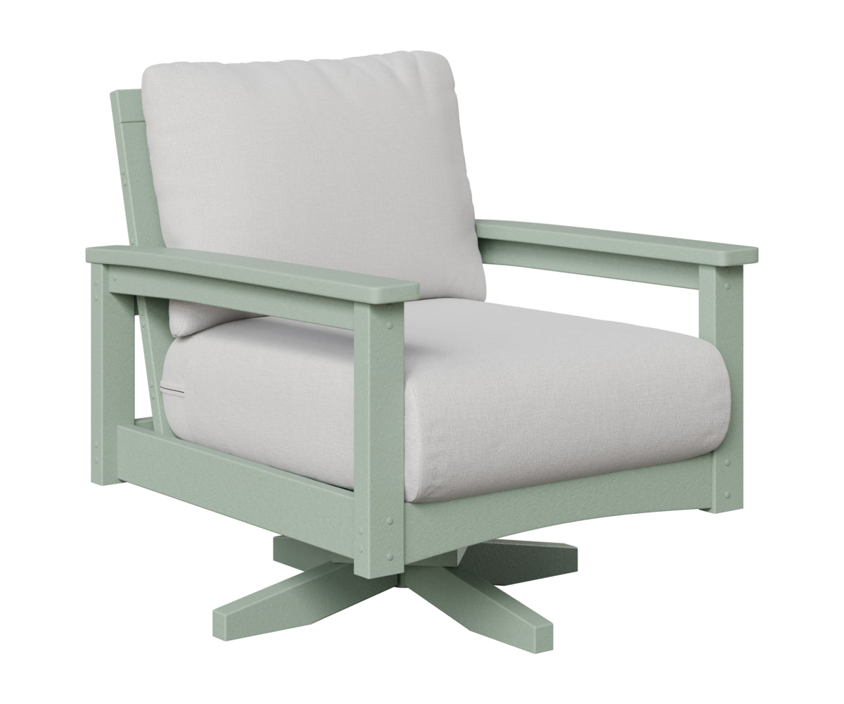 Berlin Gardens Camden Swivel Rocker in Sea Foam