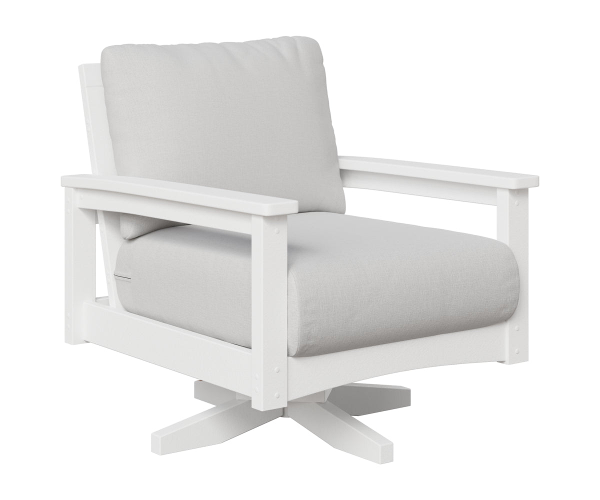 Berlin Gardens Camden Swivel Rocker in White