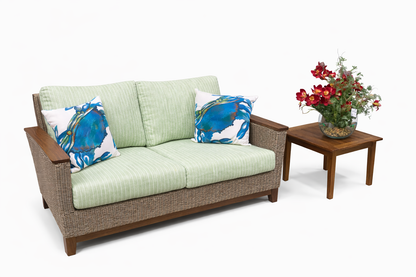 Coral Sofa and End Table