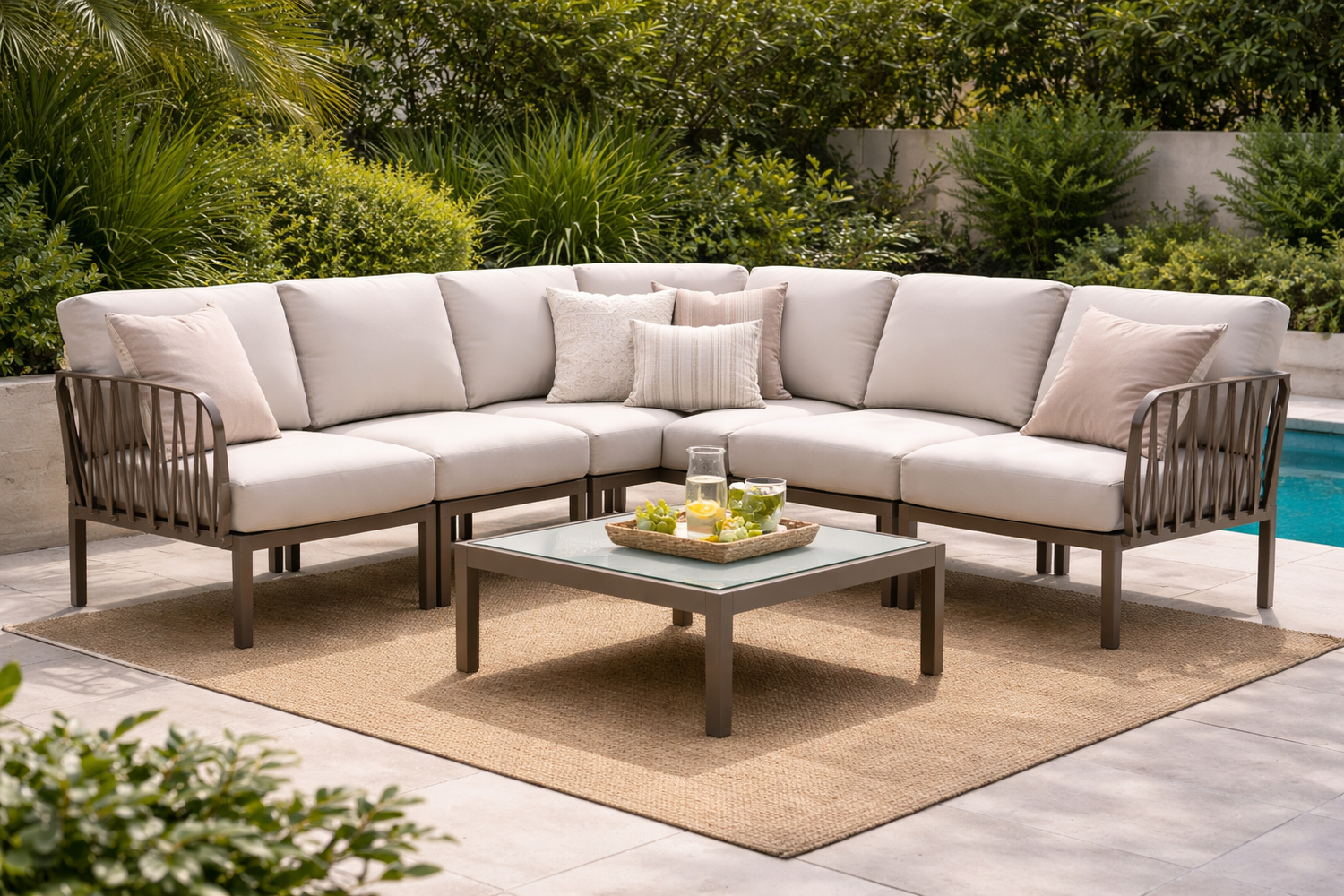 Nardi Komodo 5 Modular Outdoor Sofa - Flexible Design - Casual Nardi Komodo 5 Modular Outdoor Sofa - Flexible Design - Casual