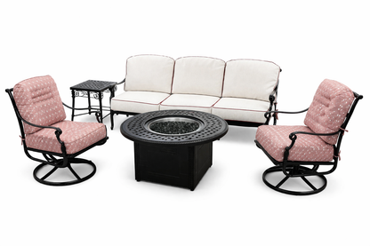 Gensun Grand Terrace Deep Seating Fire Pit Set