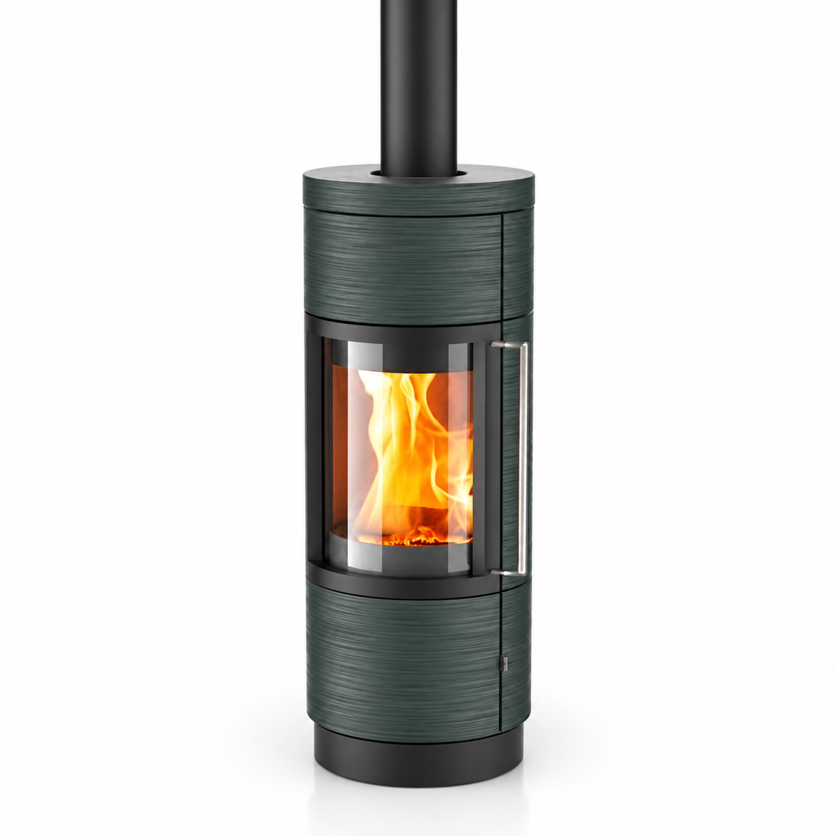 Hearthstone Bari TruHybrid Contemporary Black Steel Wood Stove