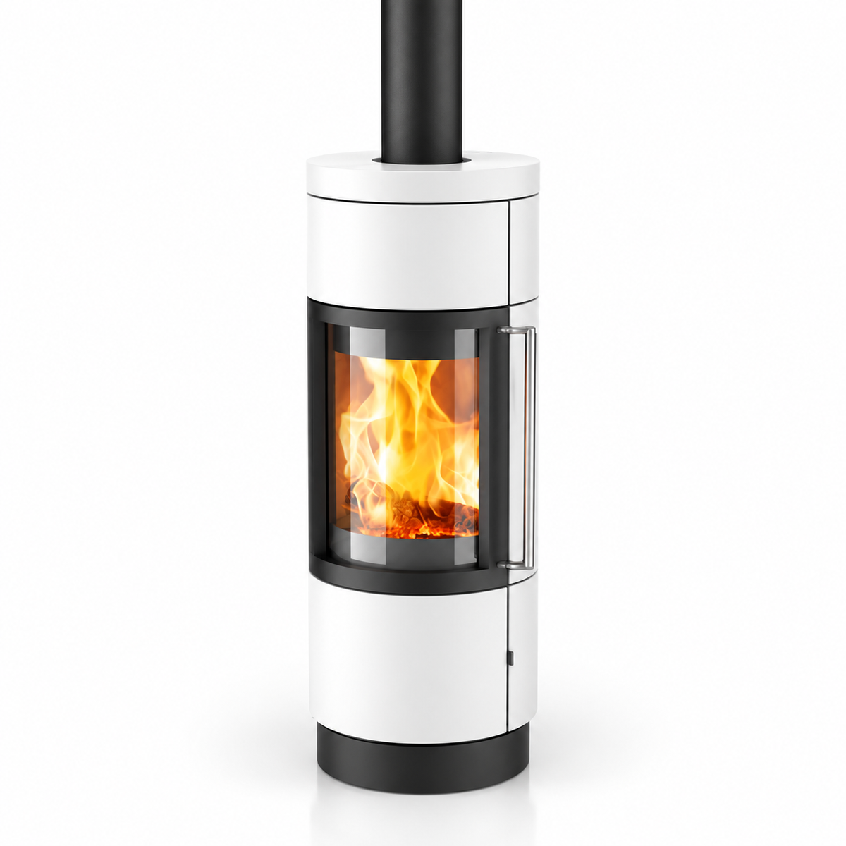 Hearthstone Bari TruHybrid Contemporary Black Steel Wood Stove