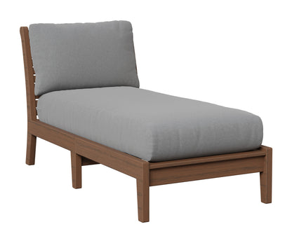 Berlin Gardens Classic Terrace Armless Chaise Lounge in Brazilian Walnut