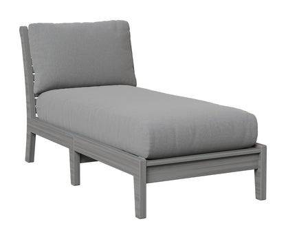Berlin Gardens Classic Terrace Armless Chaise Lounge in Driftwood Gray