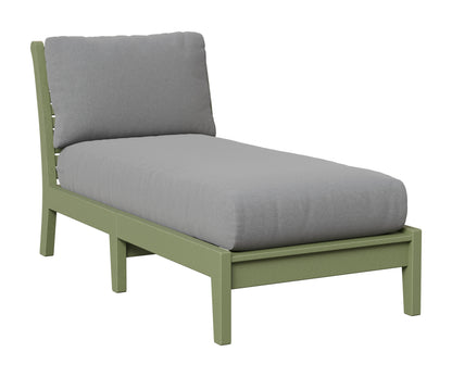 Berlin Gardens Classic Terrace Armless Chaise Lounge in Sage