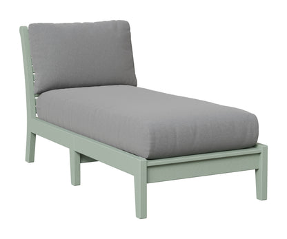 Berlin Gardens Classic Terrace Armless Chaise Lounge in Sea Foam