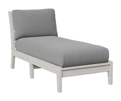 Berlin Gardens Classic Terrace Armless Chaise Lounge in Seashell