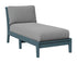 Berlin Gardens Classic Terrace Armless Chaise Lounge in Slate