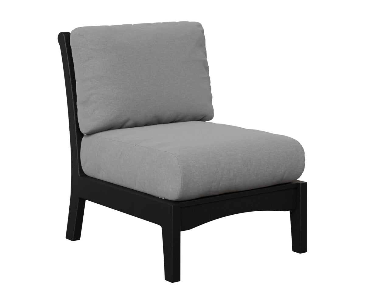 Berlin Gardens Classic Terrace Center Armless Section in Black