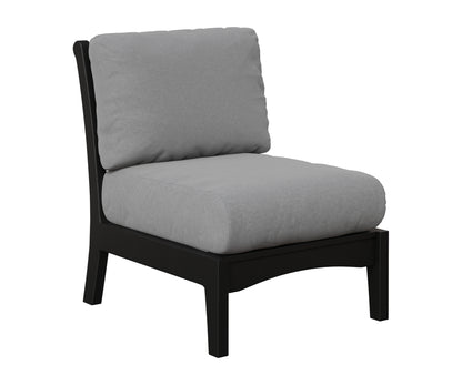 Berlin Gardens Classic Terrace Center Armless Section in Black