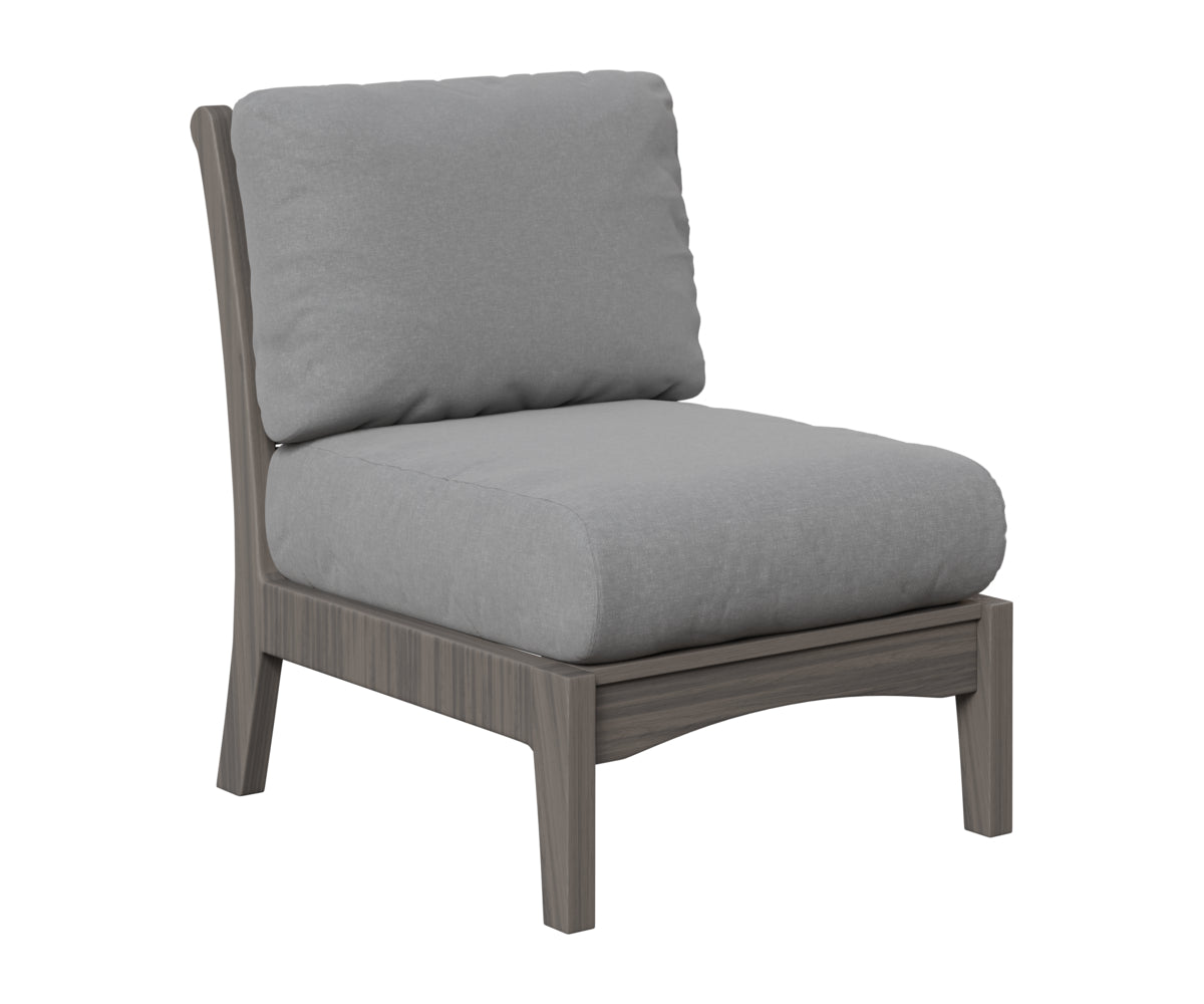 Berlin Gardens Classic Terrace Center Armless Section in Coastal Gray