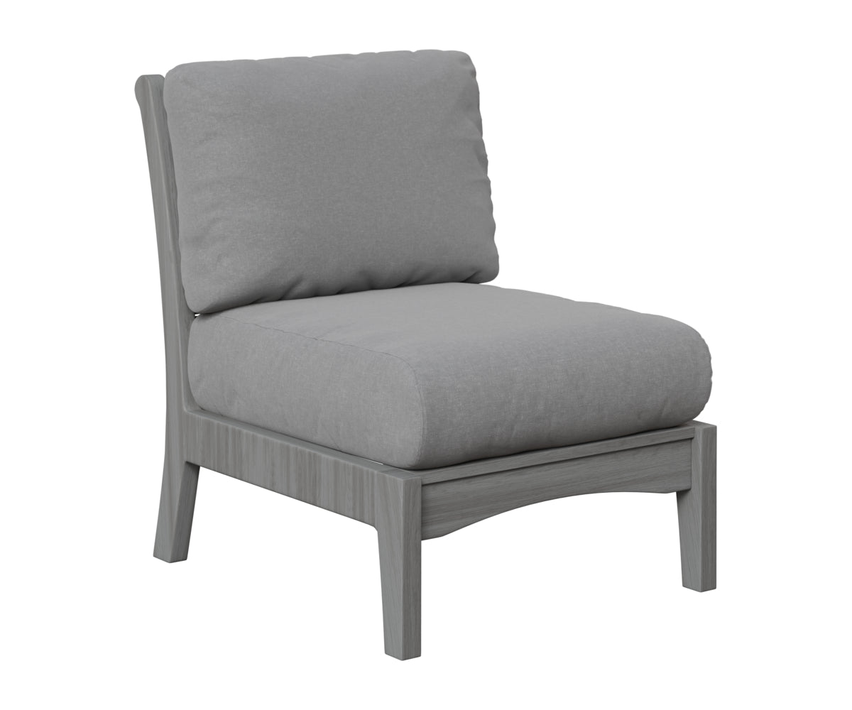 Berlin Gardens Classic Terrace Center Armless Section in Driftwood Gray