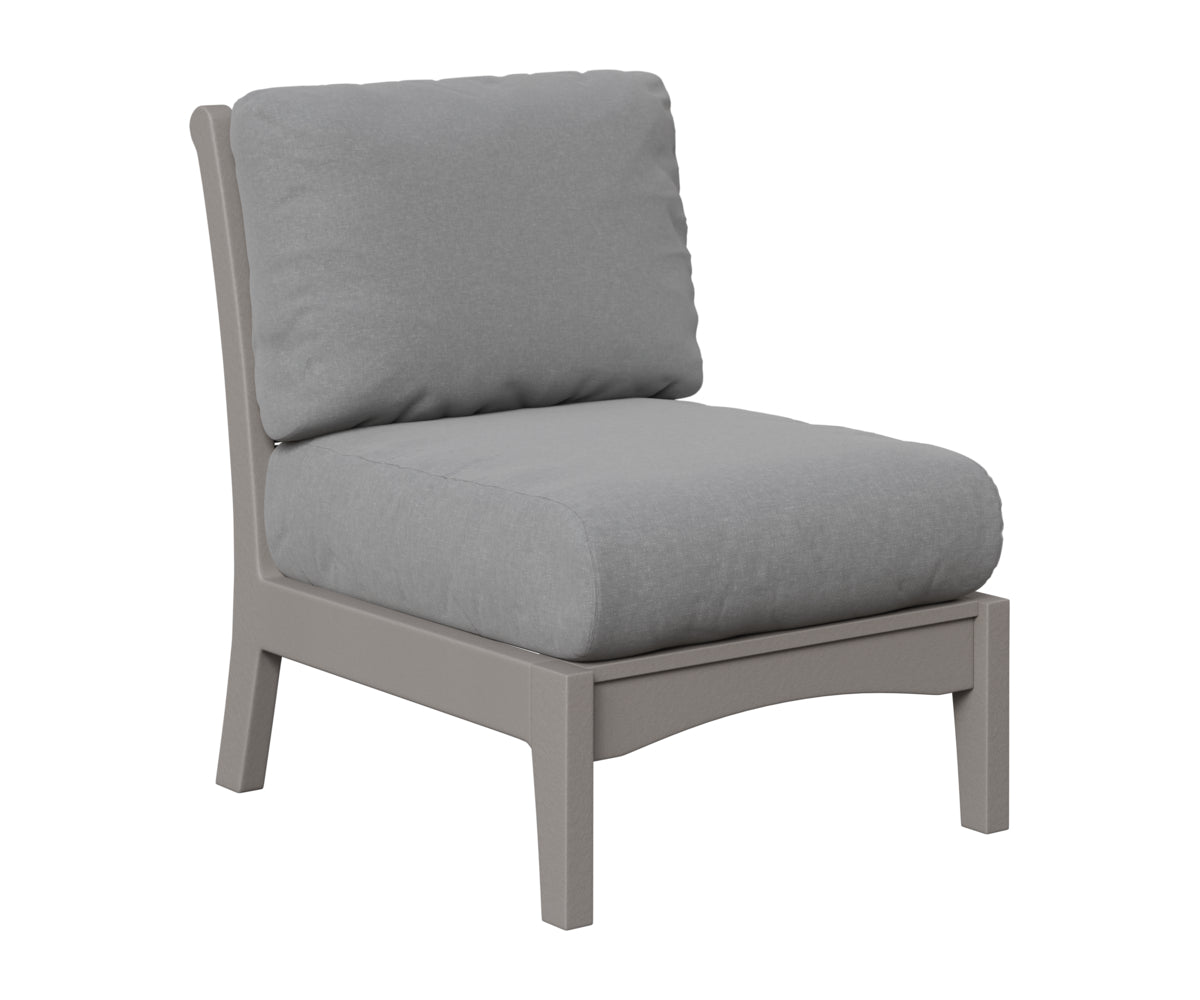 Berlin Gardens Classic Terrace Center Armless Section in Light Gray