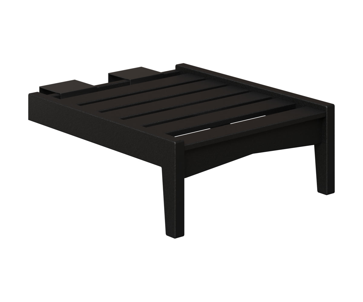 Berlin Gardens Classic Terrace Add on Chaise Lounge in Black