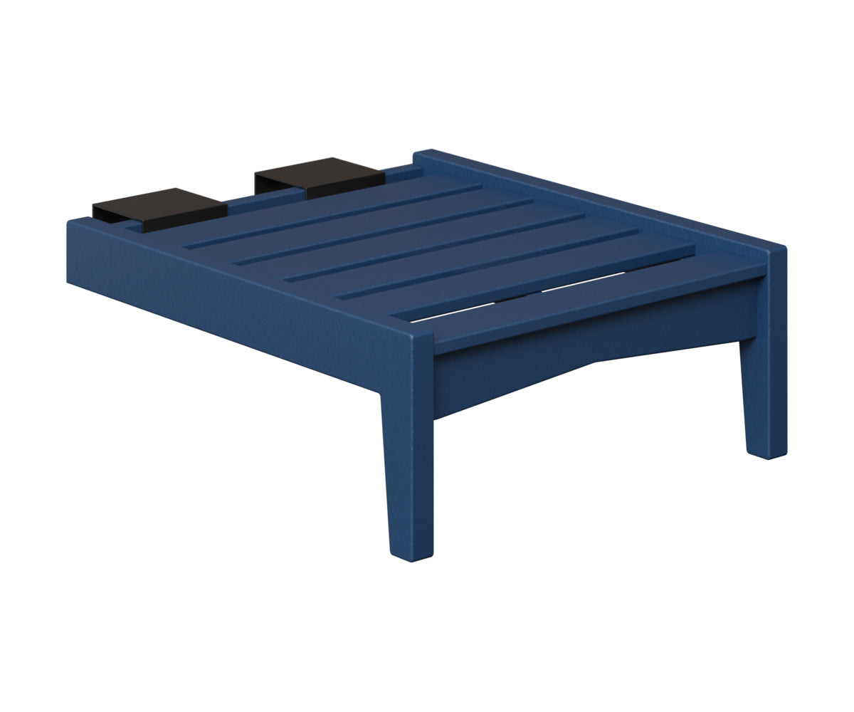 Berlin Gardens Classic Terrace Add on Chaise Lounge in Navy Blue
