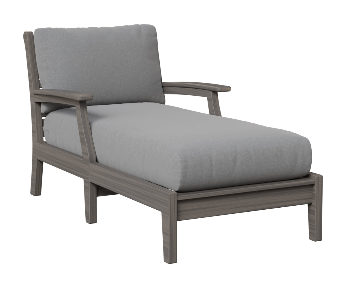 Berlin Gardens Classic Terrace Chaise Lounge in Coastal Gray