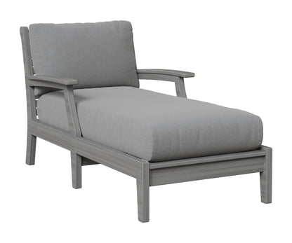Berlin Gardens Classic Terrace Chaise Lounge in Driftwood Gray